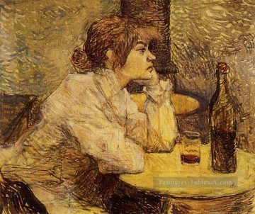  Toulouse Tableau - Gueule de bois aka Le buveur post Impressionniste Henri de Toulouse Lautrec